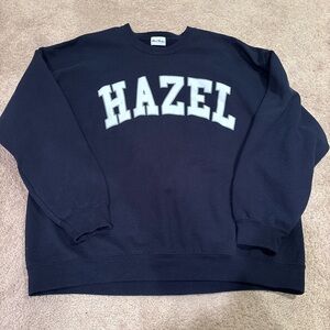 Hazel Navy Crewneck Sweater